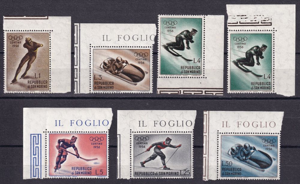 San Marino, VII giochi olimpici invernali, Mi 535//542** Kaufen auf