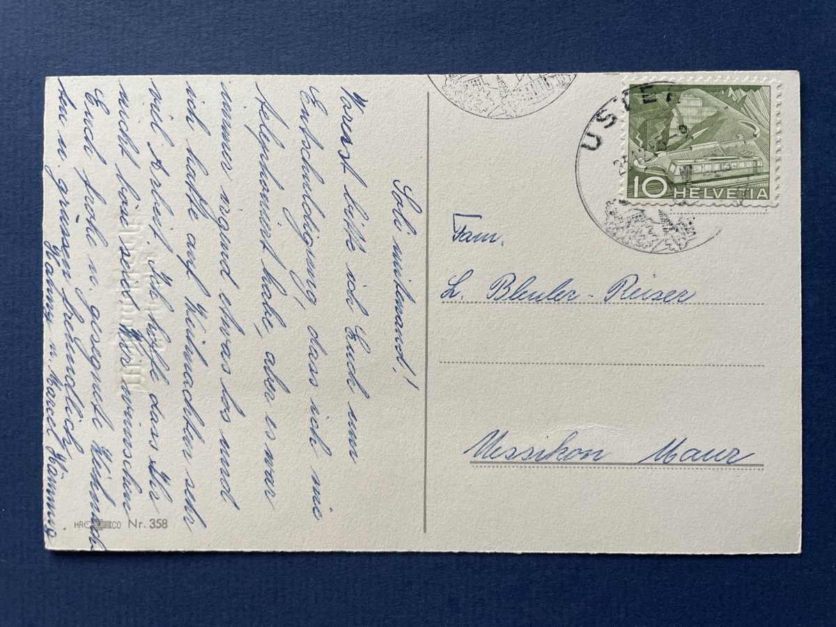 Ansichtskarten: Alte Weihnachtskarte, Vintage, Mädchenchor – Gebraucht aus Neuhausen am Rheinfall von Arielle55 1