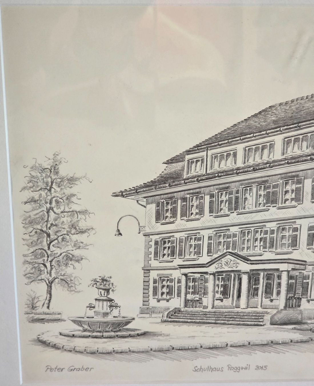 Dipinti: Schulhaus Roggwil,Bleistiftzeichnung – Usato da Rohrbach venduto da lod_m58r 2