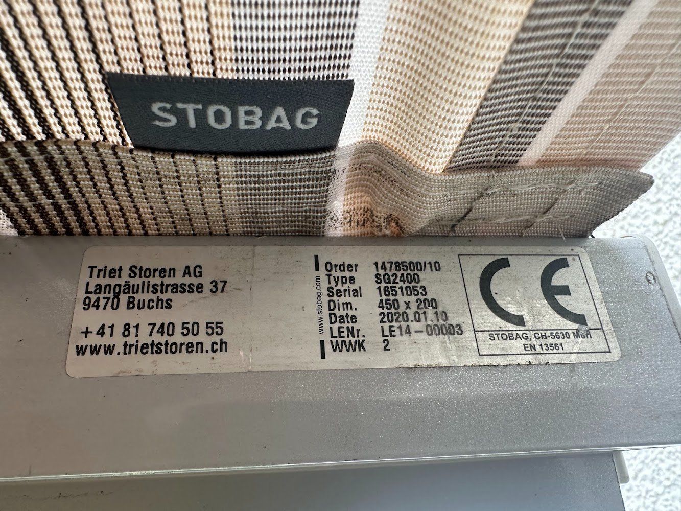 Stobag Tende da sole: Markisen Store Gelenksarm Links – Nuovo e nell'imballaggio originale da Grabs venduto da Jana09