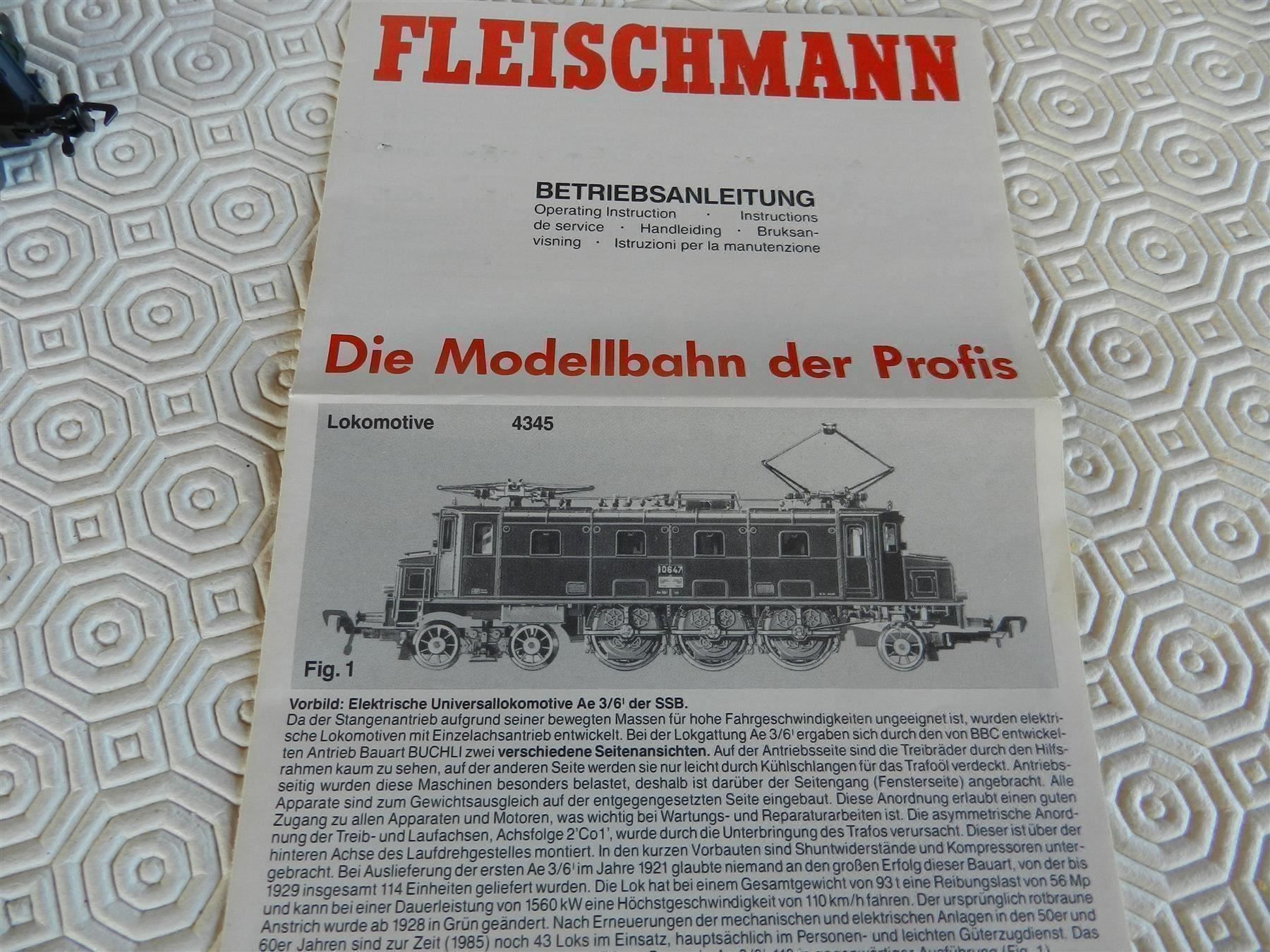 Fleischmann Modelleisenbahnen: FLEISCHMANN H0 DC E-Lok Ae 3/6 SBB – Neu (gemäss Beschreibung) aus Arzier-Le Muids von elocin83 7