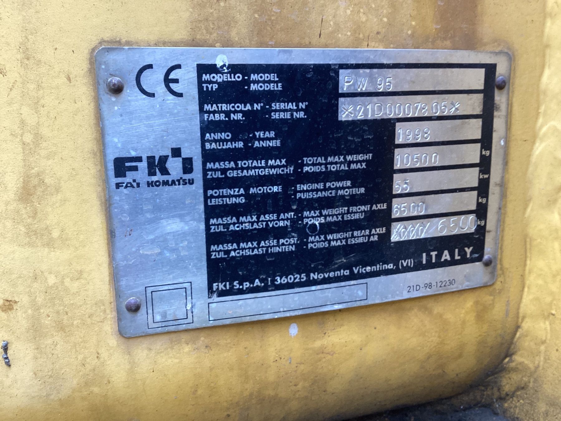 Komatsu Bagger: Pneubagger Komatsu PW95 – Gebraucht aus niederurnen von  6