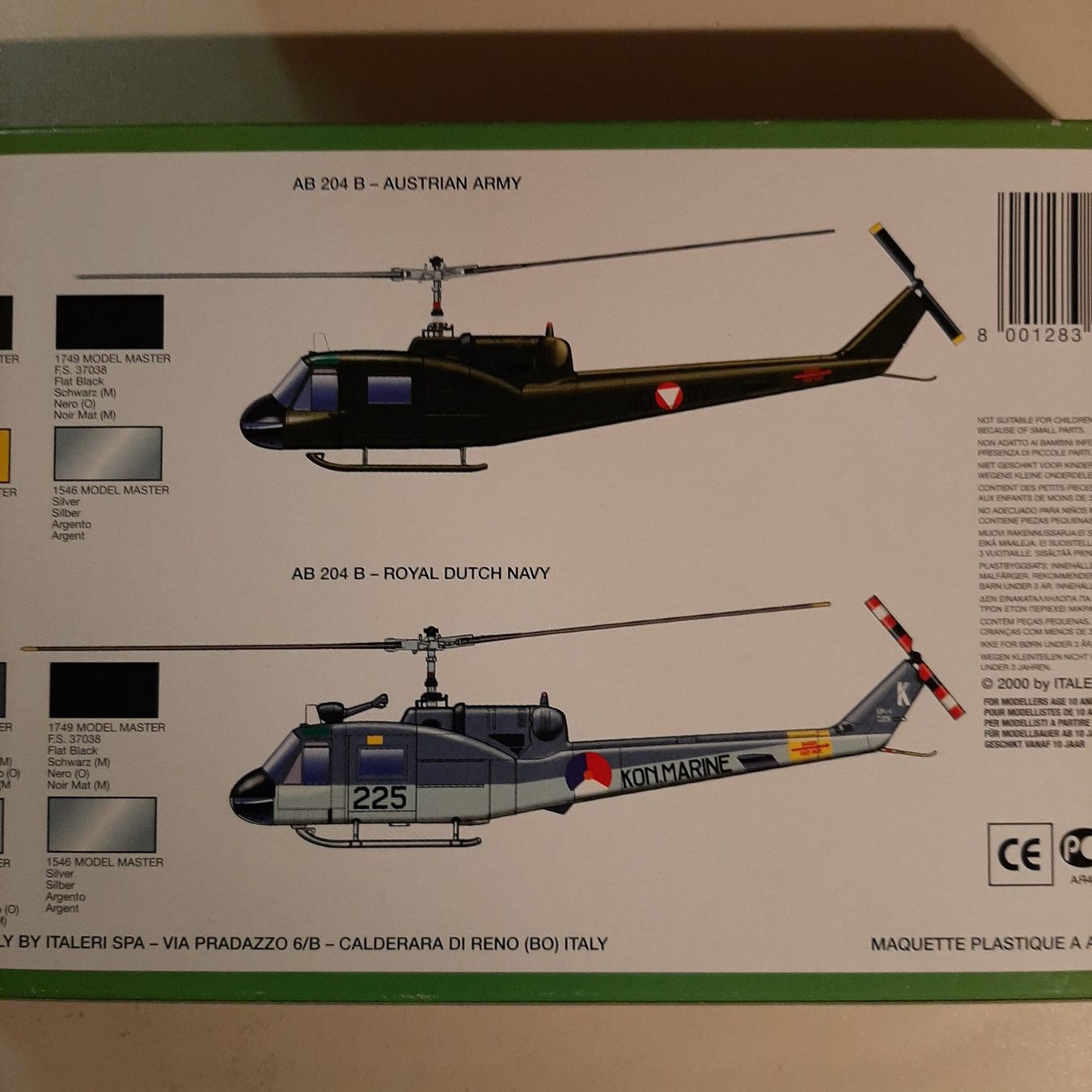 Italeri Kit di modellismo & Modellini statici: 1045 ... Bell AB-204 B ... Italeri 1201 – Usato da Bonstetten venduto da Benibanny59 1