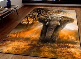 Teppich 60cm x 40cm Elefant Afrika