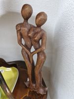 Holzskulptur Liebespaar, ca. 40cm hoch, Top Zustand!