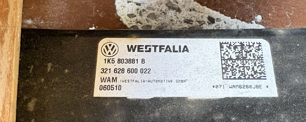 Westfalia-Automotive Ganci per rimorchio: Westfalia Anhängerkupplung VW – Usato da Obermumpf venduto da davetattoo 1
