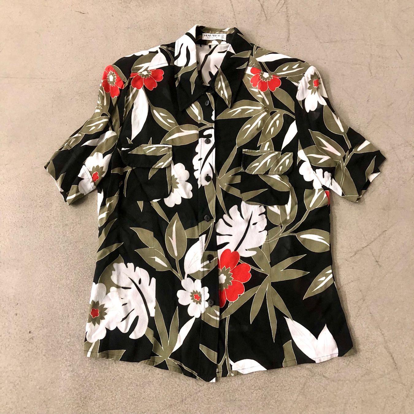 Blusen: Vintage Hauber Hemd Bluse kurzarm, Grösse 38 – Gebraucht aus Brienz BE von Kokolea84 3