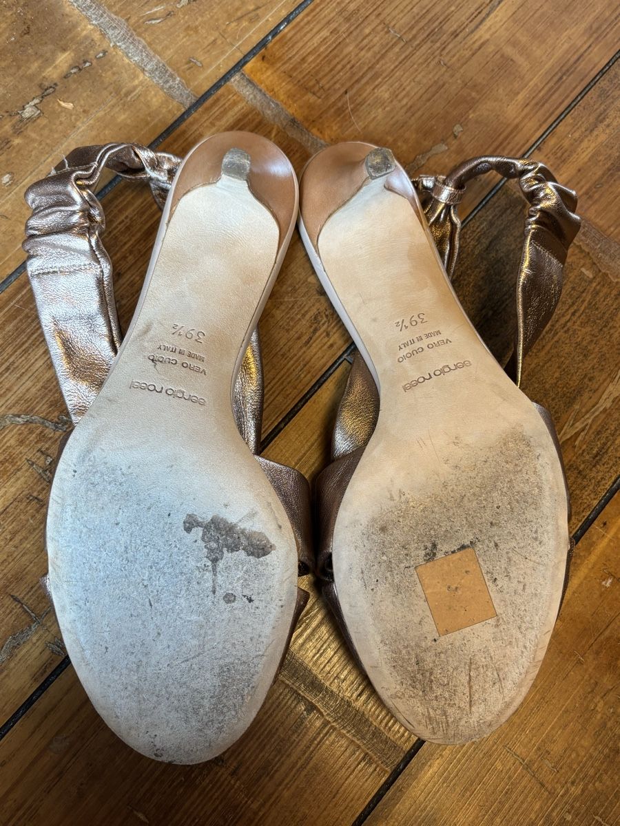 Sergio Rossi Damenschuhe: Sandales Sergio Rossi Bronze 39.5 – Gebraucht aus Dotzigen von SecondHandGems 2