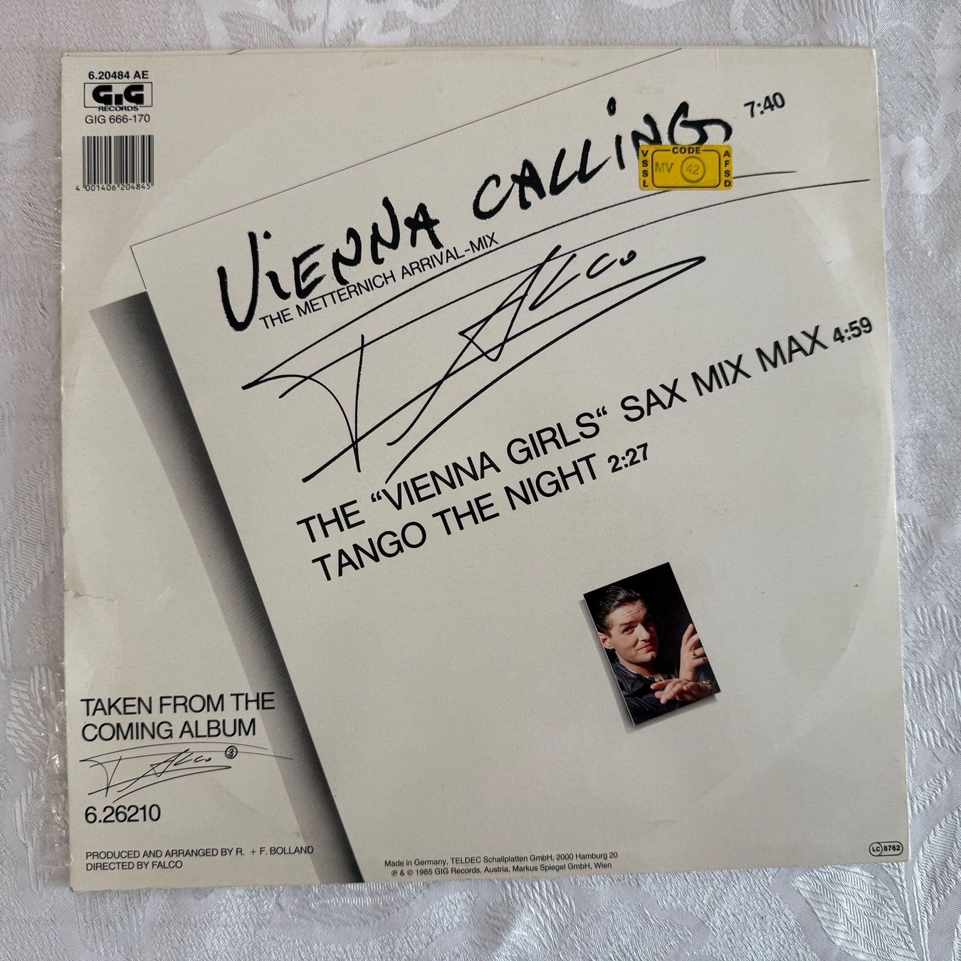 Dischi in vinile: FALCO - VIENNA CALLING – Usato da Zürich venduto da fehlton 1