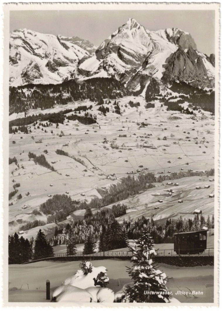 Cartoline postali: Unterwasser - Standseilbahn Iltios – Usato da Binningen venduto da Mountainrider
