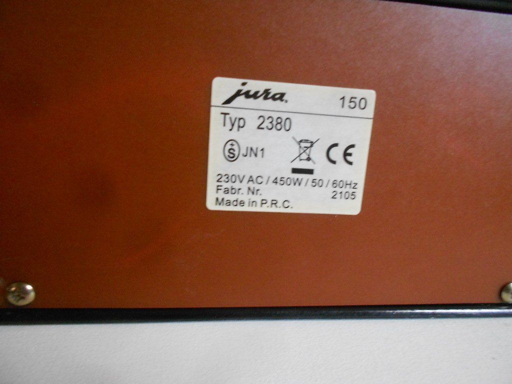 Jura Küchengeräte: Toaster Jura 150  Typ 2380 – Gebraucht aus Bex von Giorgiob 3