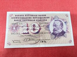 10 Franken Banknote 1956 seltener Jahrgang TOP