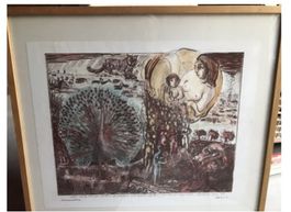 Lithographie René Bürki Gemälde