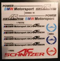 AC SCHNITZER - BMW Motorsport x10 Aufkleber