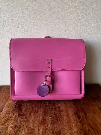Toller Lederschulranzen pink  aruzzi taugo, wie neu