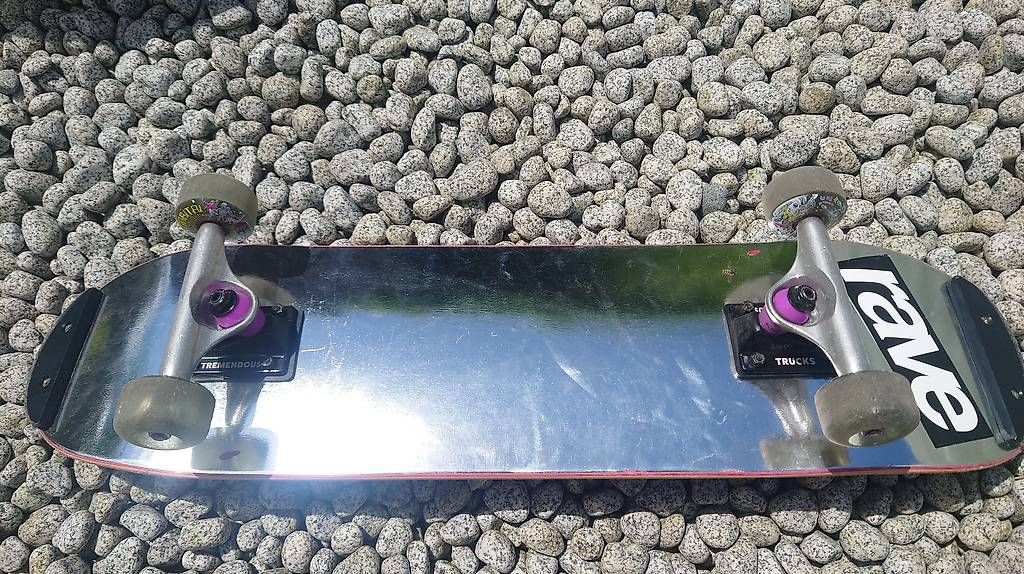 Skateboards: Freestyle Skateboard Ueber Pure Chrome 7.5 – Usato da Pfaffhausen venduto da Voe