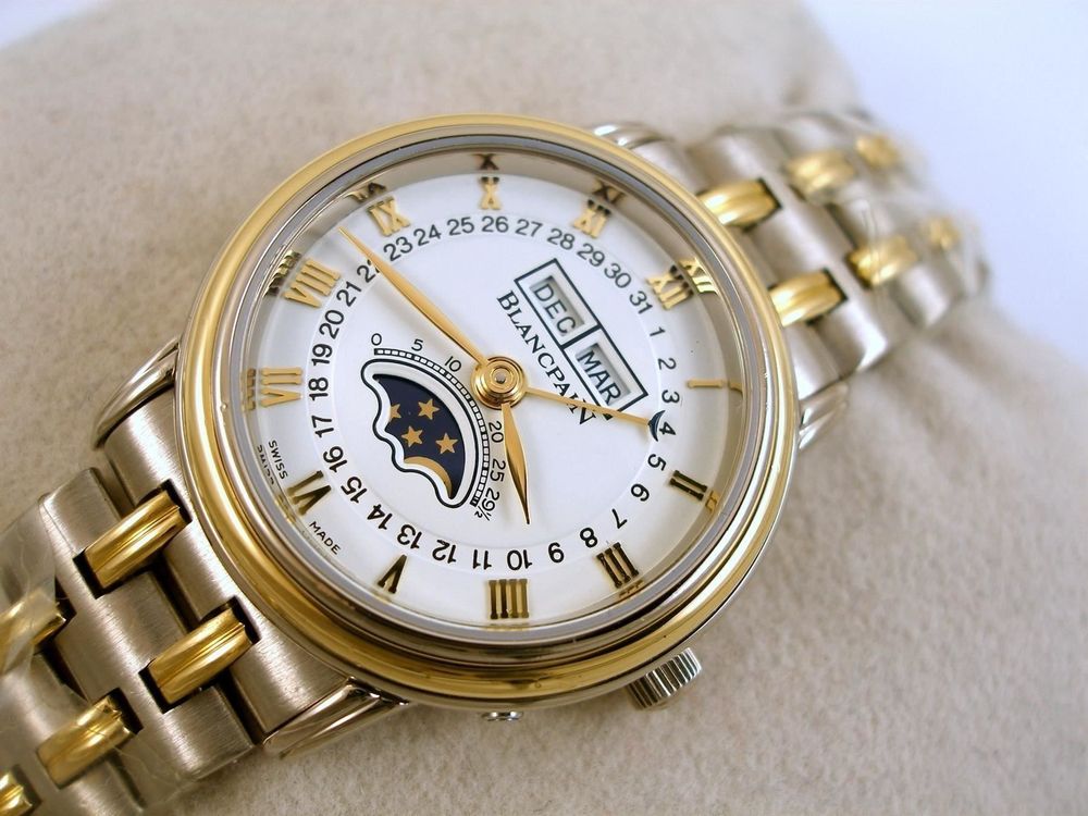 BLANCPAIN VILLERET 18K VOLLKALENDER MONDPHASE NO. 1 DAMENUHR