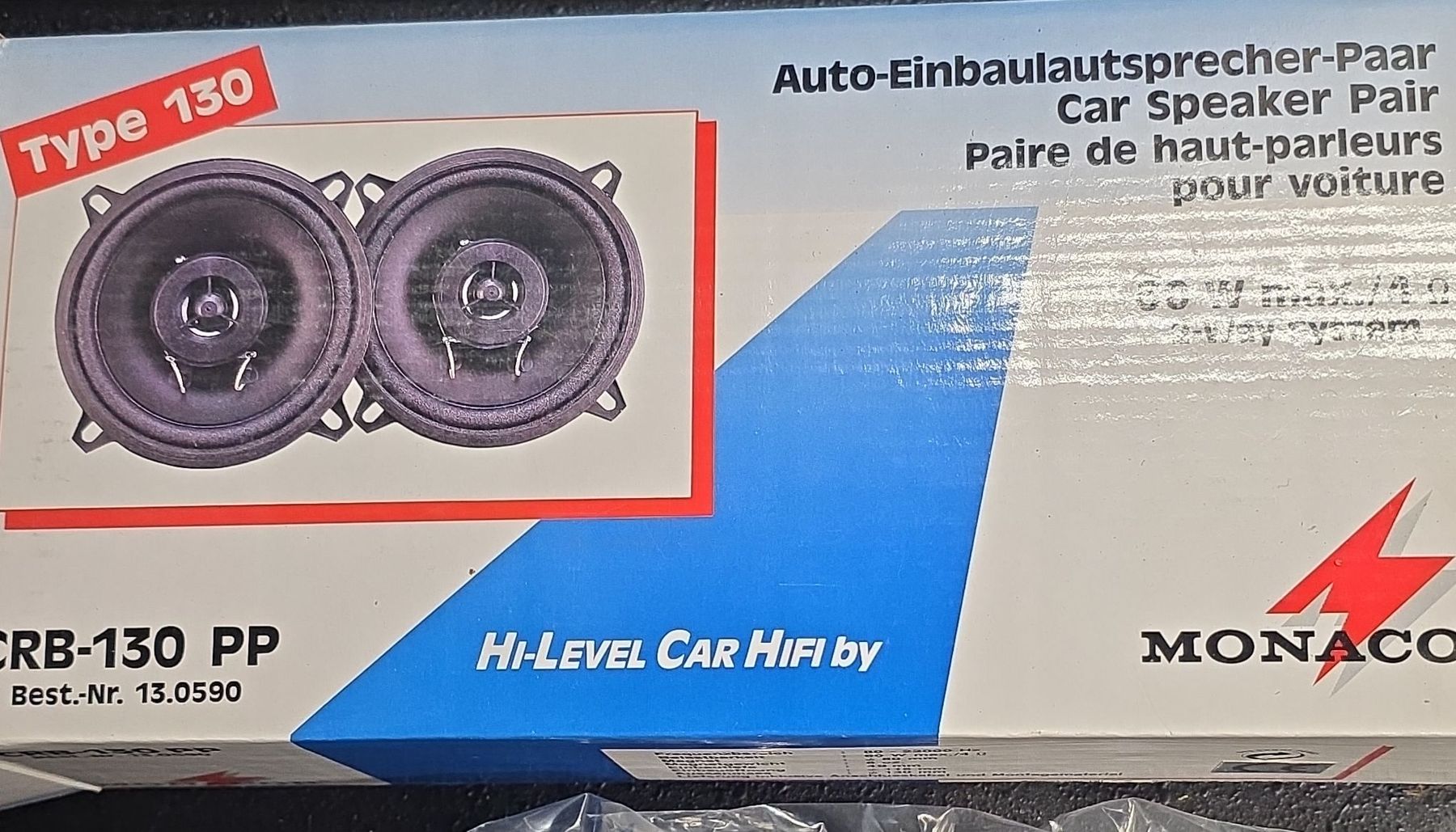 Monacor Lautsprecher: Monacor Auto-Einbaulautsprecher CRB-130 PP   – Neu (gemäss Beschreibung) aus Fehraltorf von H.P1950
