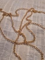Gliederkette 170cm gold farbig