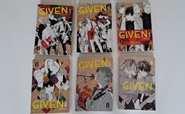 Given Manga Serie 1-6 komplett, neuwertig!