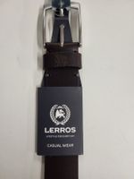 Ledergürtel Lerros, Dunkelbraun, Neu, Gr.100 cm