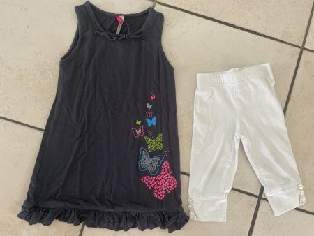 Süsses Sommerset Orchestra Kleid+Leggings 🦋 Gr.92