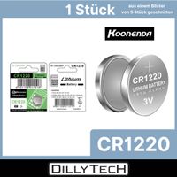 Koonenda CR1220 Knopfzellenbatterie - 1 Stk.