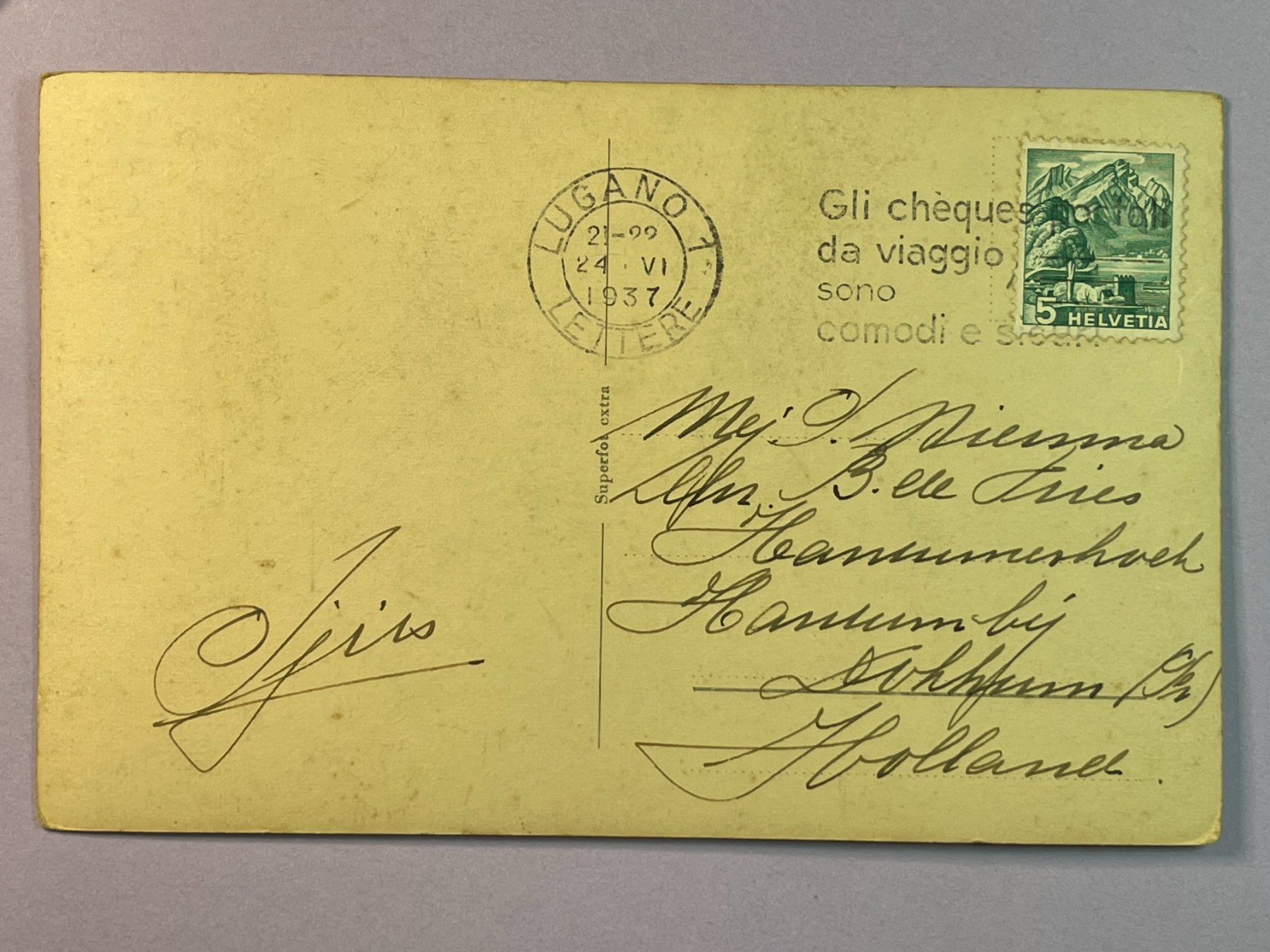 Cartoline postali: Lugano - Visto da Castagnola – Usato da Steg VS venduto da _vinci_ 1