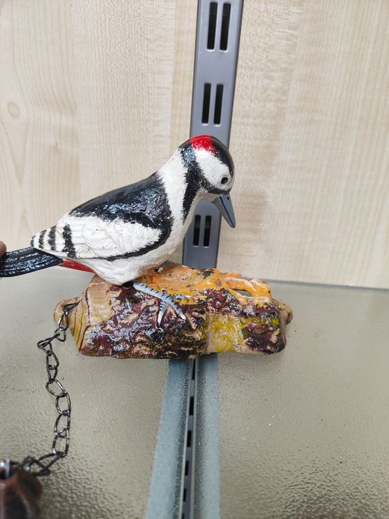 Antiker Türklopfer Specht Aus Gusseisen - Rustikaler Vintage Klopfer Für Haustür