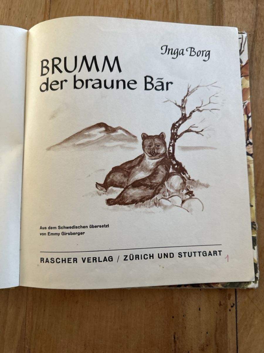 Libri: Kinderbuch Klassiker: BRUMM der braune Bär von Inga Borg – Usato da Frauenfeld venduto da aluma14 1