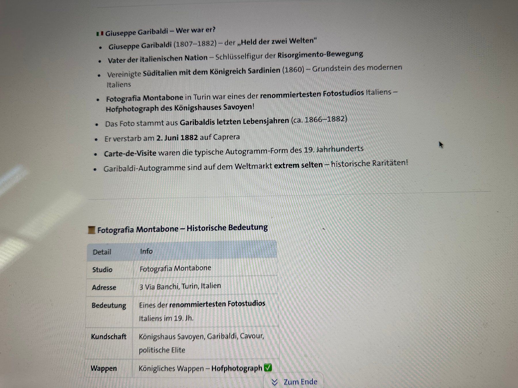 Autografi: Originalautogramm von Giuseppe Garibaldi – Usato da rafz venduto da Ttt0071 2