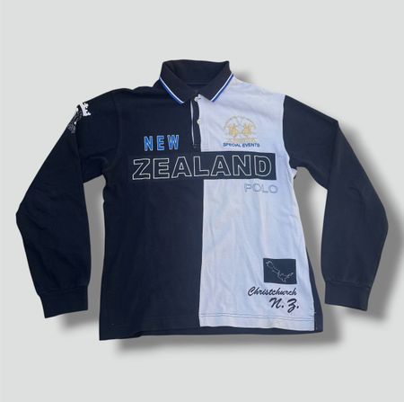 La Martina New Zealand long sleeve polo shirt vintage
