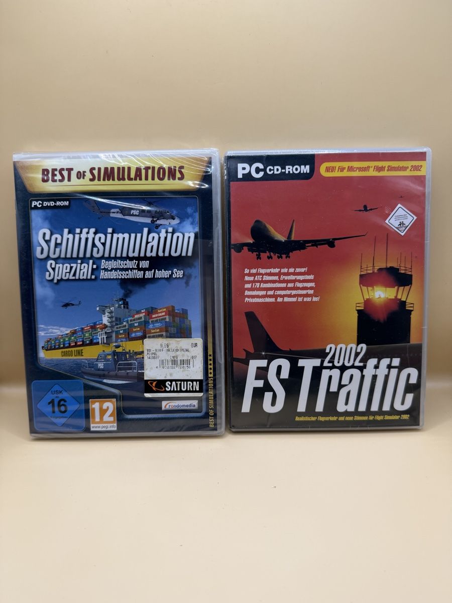 Giochi: 2x PC Simulation Neu/OVP – FS Traffic + Schiffsimulation – Nuovo e nell'imballaggio originale da Genève venduto da sho_67qj