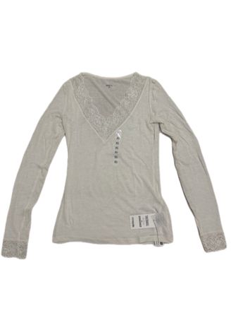 Langarmshirt mit Spitzendetails 