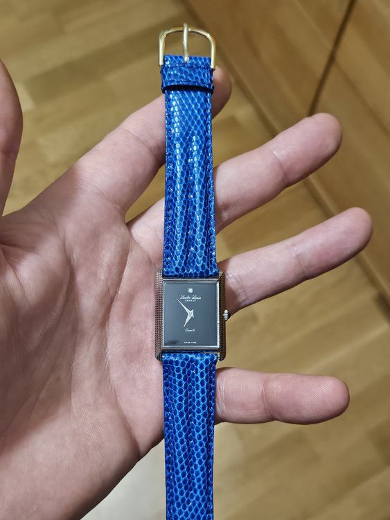 Montre Genève Tank Quartz Acier Pour Femme - Occasion, Fonctionne, Style Classique