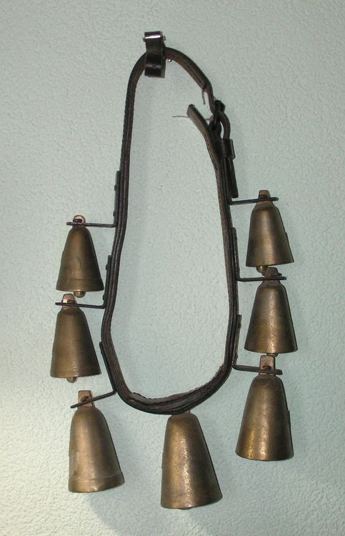 Rustikales Windspiel Mit 7 Glocken – Vintage Wanddekoration Für Haus & Garten, 45,7 Cm