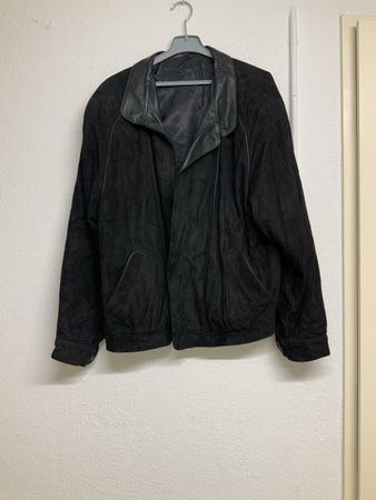 Corrado Firenze Lederjacke Schwarz Groesse 52 guter Zustand