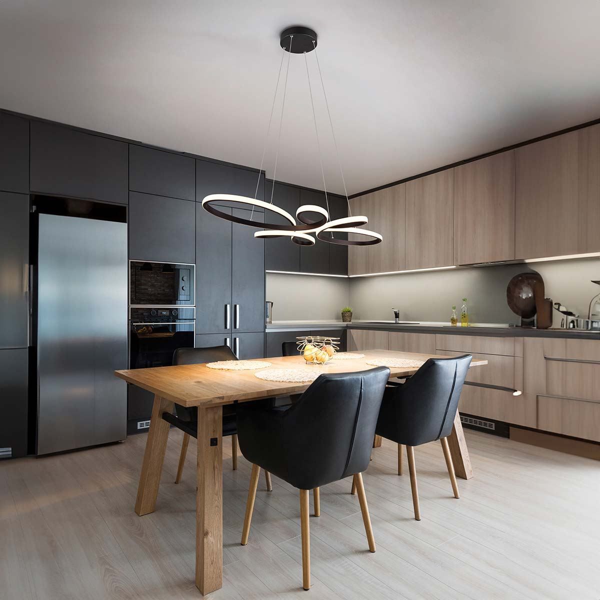 Lampadari & plafoniere: LED Pendelleuchte, Schwarz, 83 x 45 cm – Nuovo (secondo la descrizione) da Kreuzlingen venduto da Smart-Light 1