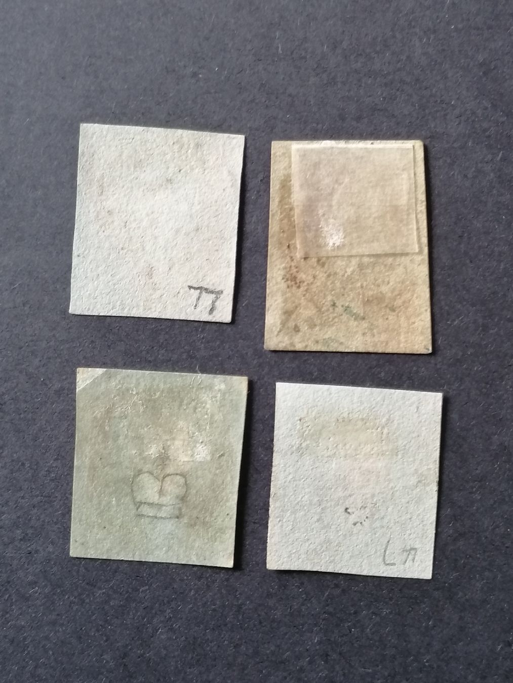Tutti i francobolli: 4mal One Penny Red 1841  – Usato da Happerswil venduto da tschergi 1