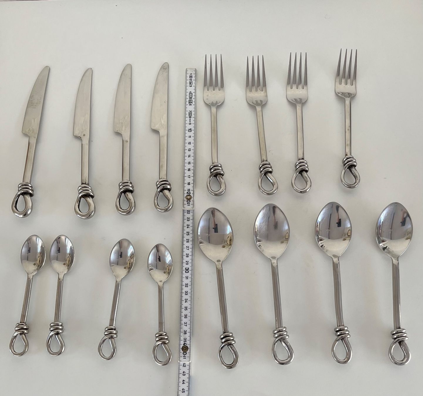 Set di posate: 4er Besteck / Griff mit Knoten / Handgefertigt – Usato da Wetzikon ZH venduto da seli03 6