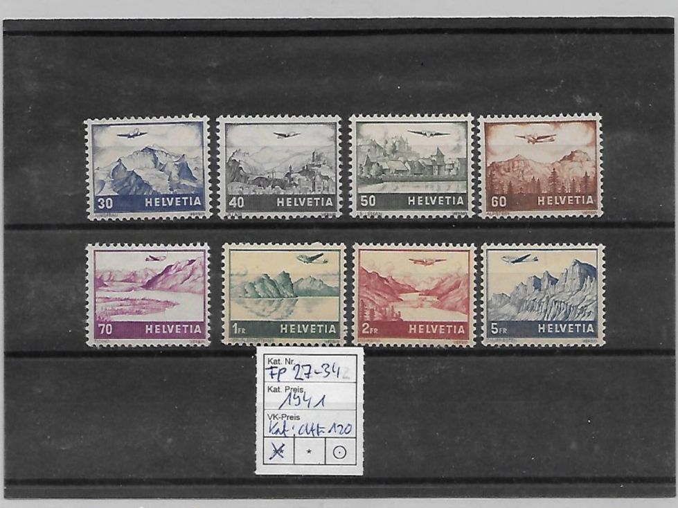 Tutti i francobolli: FP Landschaft 1941 ** Kat: CHF 120.- – Nuovo (secondo la descrizione) da Basel venduto da Ilp