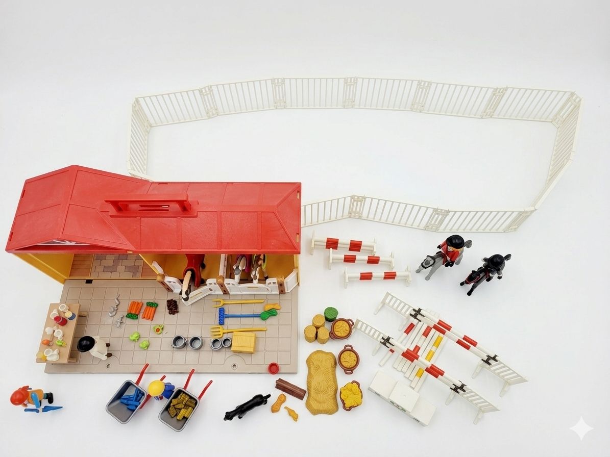 Playmobil Giocattoli: Playmobil, Reiterhof/Springreiten – Usato da Gunzwil venduto da Zappelhans 2