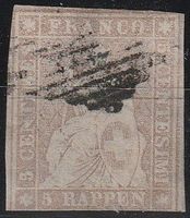 Schweiz-Strubel Nr.22F -3 Seiten vollrandig
