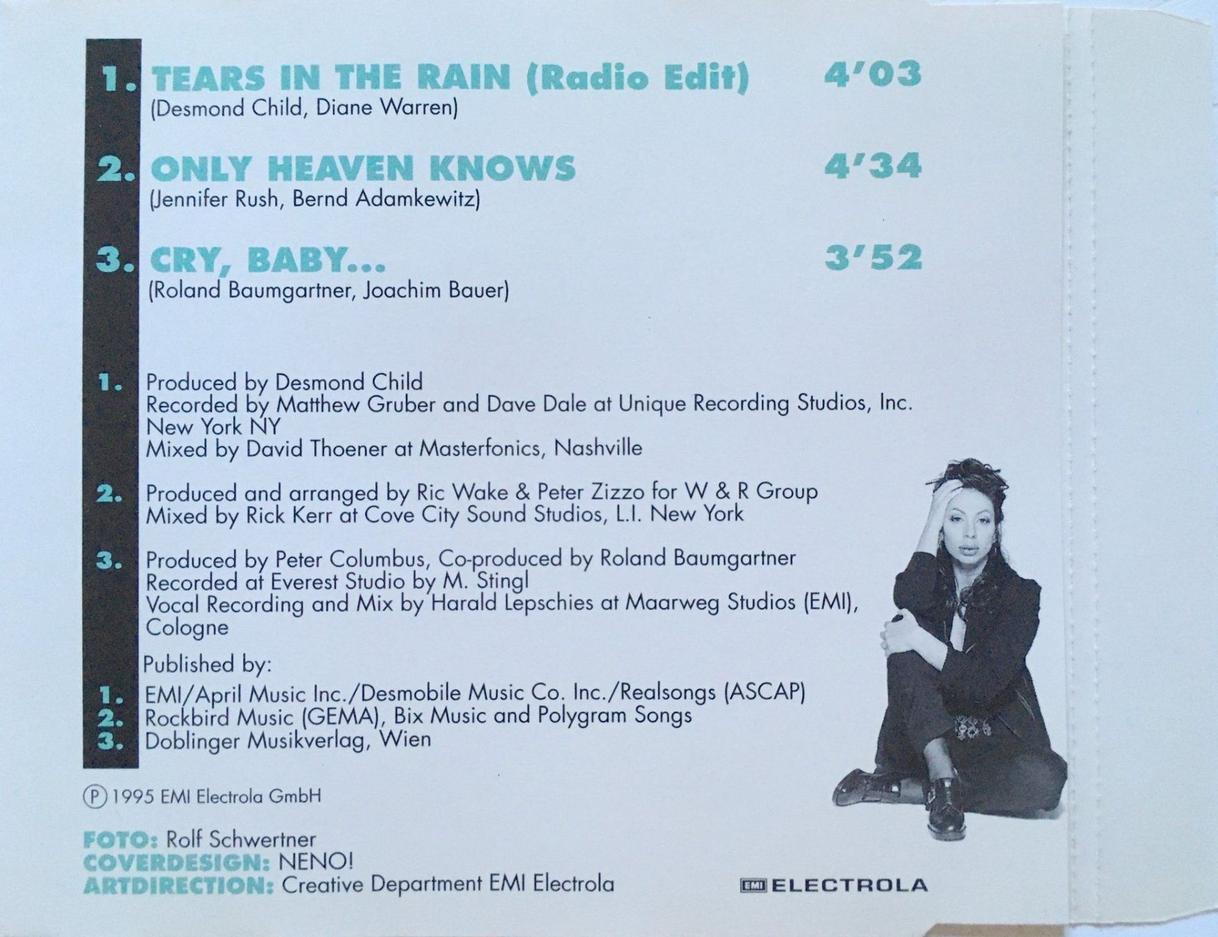 CD: JENNIFER RUSH - TEARS IN THE RAIN – Usato da Bottens venduto da hotter-than-hell 1