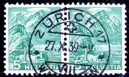 LANDSCHAFTBILD 5 RP VOLLSTEMPEL PAAR ZÜRICH 27.X.39-9  -34