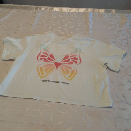 Sommer T-Shirt Gr 158/164 H&M mit Schmetterling