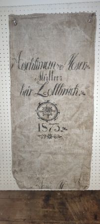 Wunderschöner alter Leinensack aus nr 3  1873