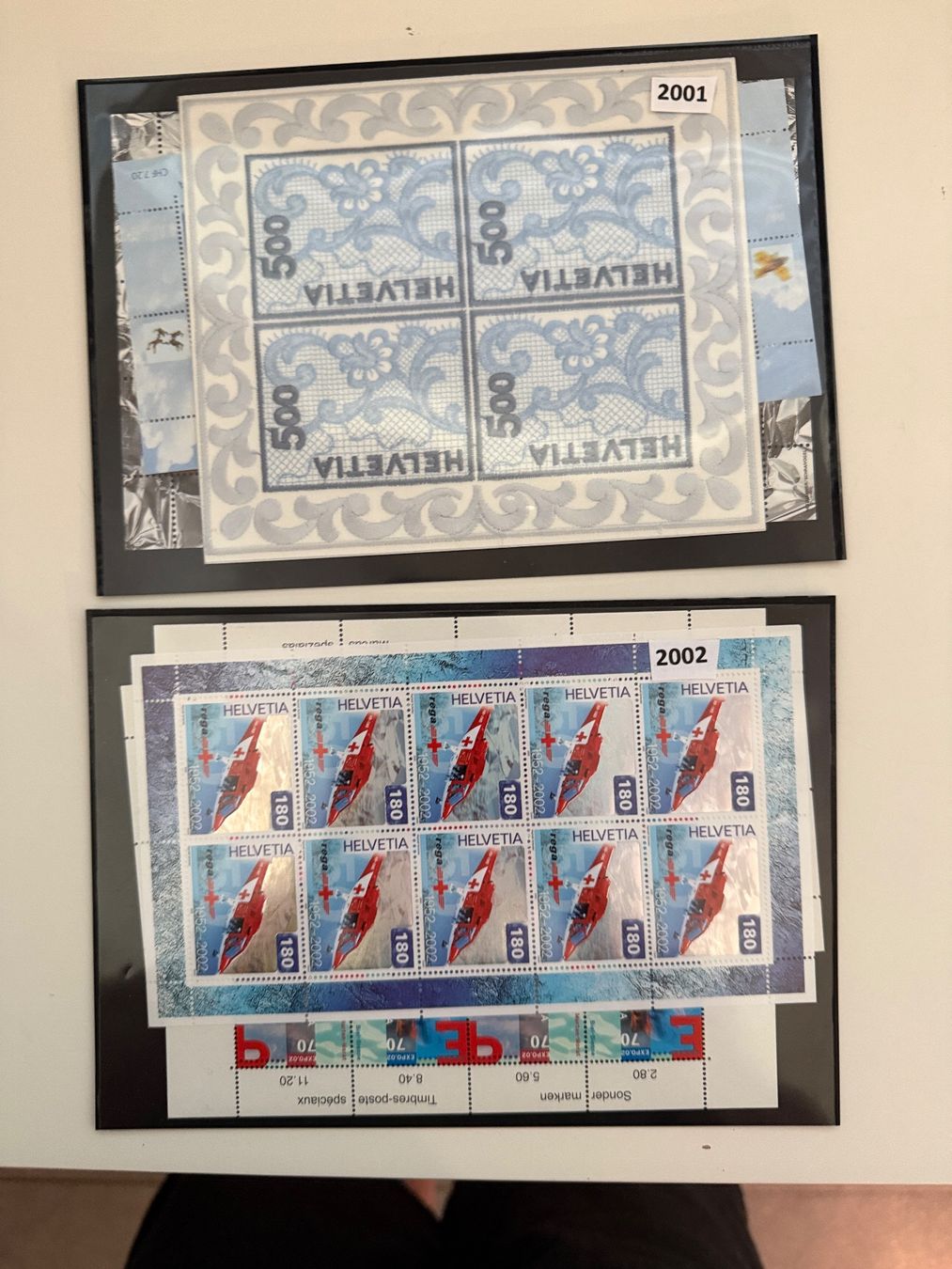 Tous les timbres: Kleinbogen Schweiz postfrisch unter Nominal zu 90% – Neuf (Voir description) à Riet (Neftenbach) par Xedos0