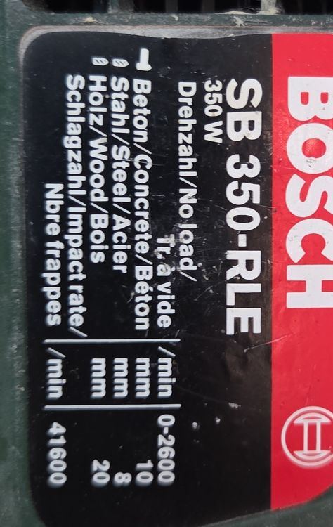 Bosch SB 350-RLE Schlagbohrmaschine - Top Zustand! (Gebraucht) in ...
