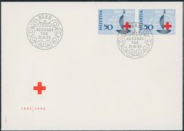 1963 - Rotes Kreuz - Blockausschnitte - Ersttagsbrief FDC ET